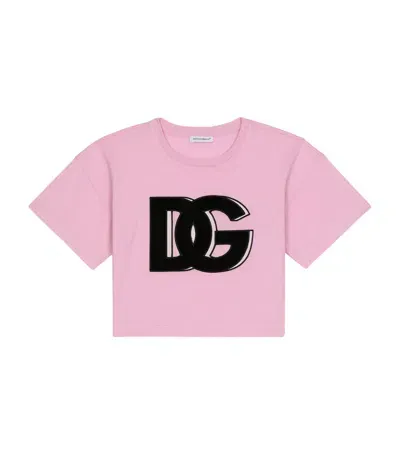 Dolce & Gabbana Kids' Denim Jacket In Pink