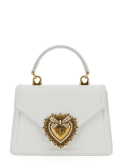 Dolce & Gabbana Devotion Bag Small In White