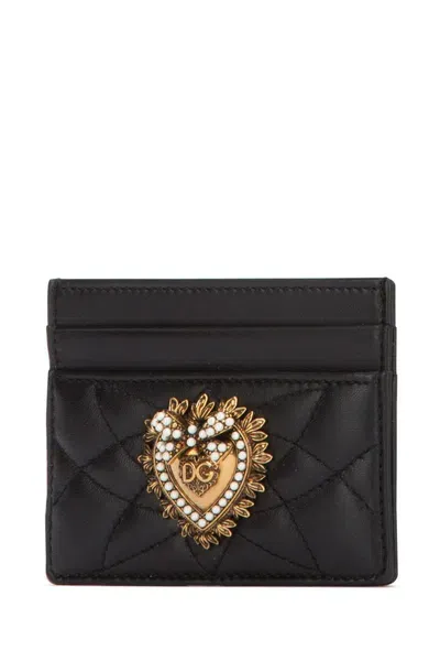 Dolce & Gabbana 'devotion' Card Holder In Black