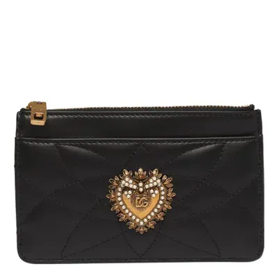 Dolce & Gabbana Devotion Medium Cardholder In Black