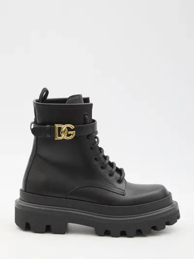 Dolce & Gabbana Dg Ankle Boots In Black