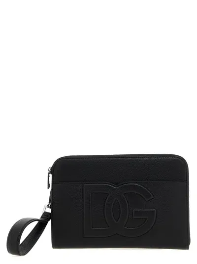 Dolce & Gabbana Dg Clutch In Black