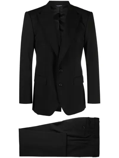 Dolce & Gabbana Black Dg Essentials Single-breasted Suit