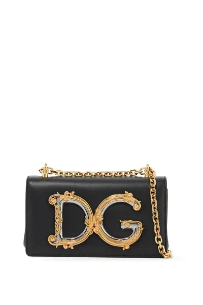 Dolce & Gabbana "dg Girls Mini Crossbody Bag With In Black