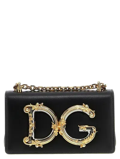 Dolce & Gabbana "dg Girls Mini Crossbody Bag With In Black