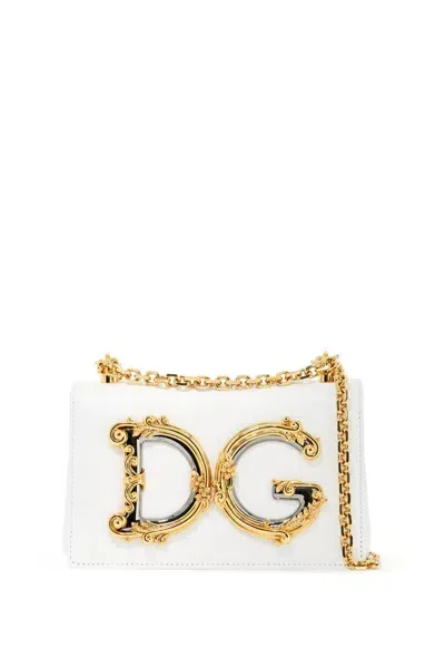 Dolce & Gabbana Dg Girls Shoulder Bag In White