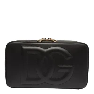 Dolce & Gabbana Dg Logo Camera Bag In Nero