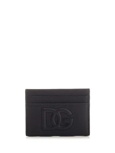 Dolce & Gabbana Dg Logo Card Holder In Black