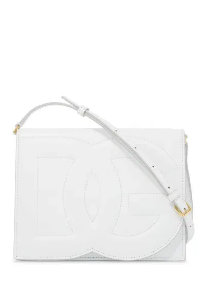 Dolce & Gabbana Dg Logo Crossbody Bag In White