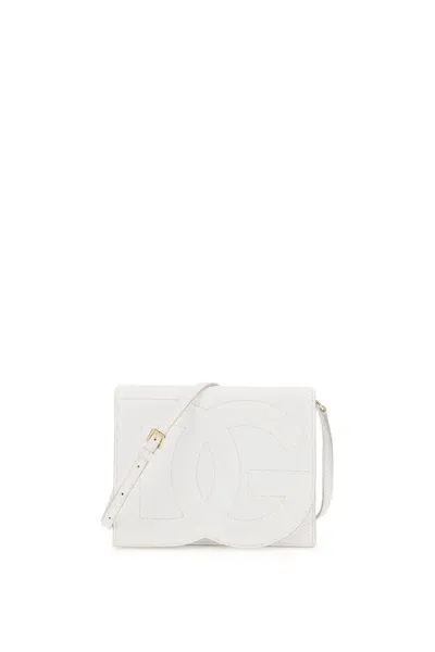 Dolce & Gabbana Dg Logo Crossbody Bag In White