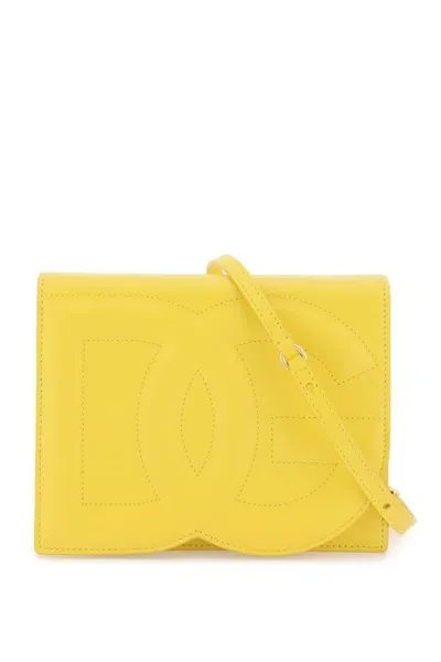 Dolce & Gabbana Dg Logo Crossbody Bag In Yellow