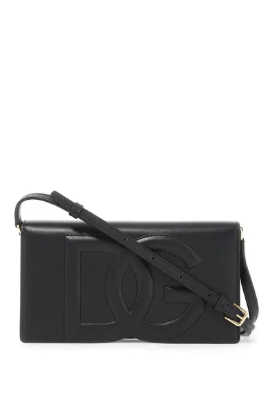 Dolce & Gabbana Dg Logo Mini Bag In Black