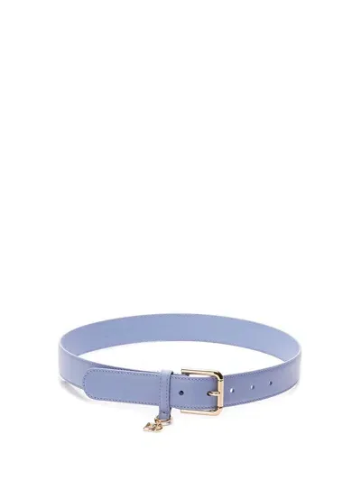 Dolce & Gabbana Dg Logo Plaque Belt In Blue