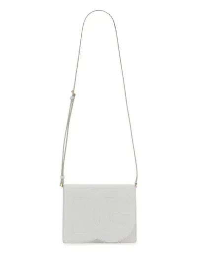 Dolce & Gabbana Dg Logo Shoulder Bag In White