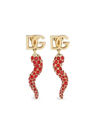 Dolce & Gabbana Dg Pendant Earrings In Metallic