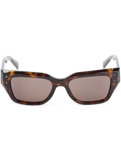 Dolce & Gabbana Dg Sharped Sunglasses In Brown