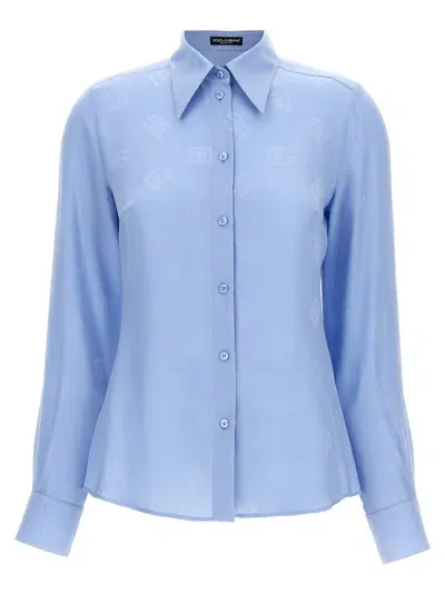 Dolce & Gabbana 'dg' Shirt In Blue