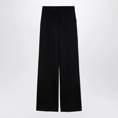 Dolce & Gabbana Dolce&gabbana Black Wool Flared Trousers Women