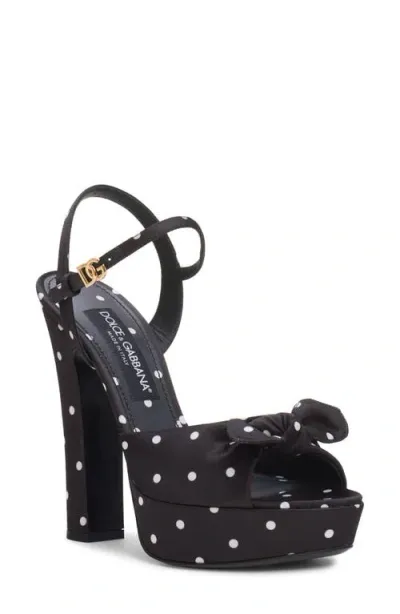 Dolce & Gabbana Dolce&gabbana Mambo Platform Sandal In Nero