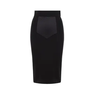 Dolce & Gabbana Pencil Skirt In Black