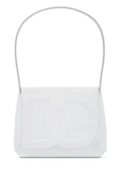 Dolce & Gabbana Dg Logo Shoulder Bag In 白色的