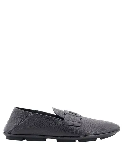 Dolce & Gabbana Driver Loafers In Black