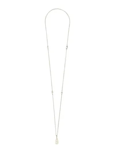 Dolce & Gabbana Drop Necklace In Silver