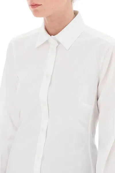 Dolce & Gabbana Cotton Poplin Shirt In White