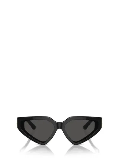 Dolce & Gabbana Precious Cat-eye Sunglasses In Black