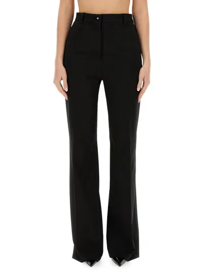 Dolce & Gabbana Flare Fit Pants In Black