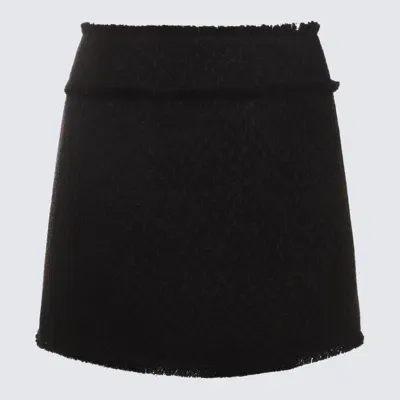 Dolce & Gabbana Black Wool Skirt