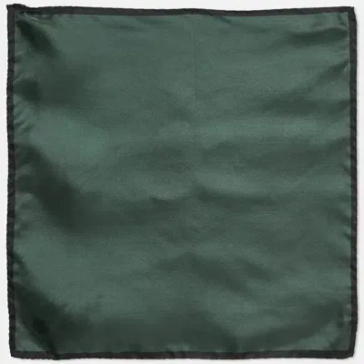 Pre-owned Dolce & Gabbana Green Silk Pocket Square