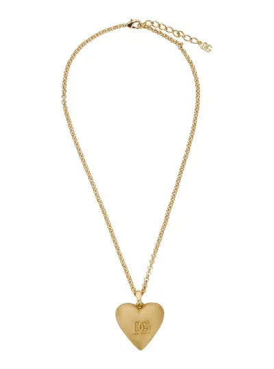 Dolce & Gabbana Heart Necklace In Gold