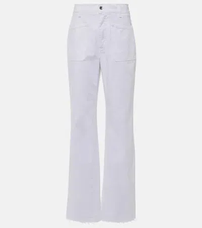 Dolce & Gabbana High-rise Wide-leg Jeans In White