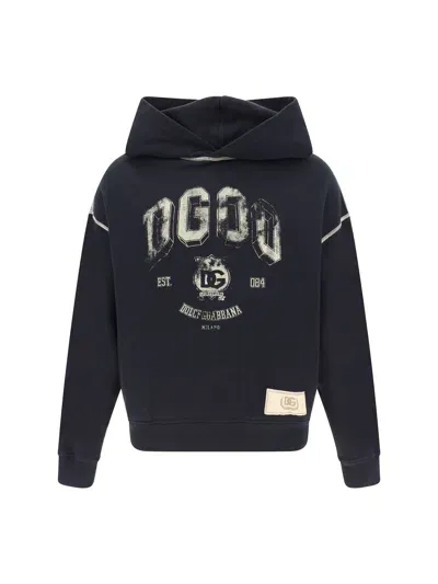 Dolce & Gabbana Hoodie In Blue