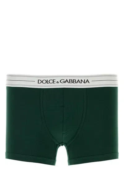 Dolce & Gabbana Set Of Three Logo-tape Cotton Boxers In Multicoloured