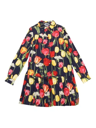 Dolce & Gabbana Junior Kids' Long Sleeves Dress In Multi