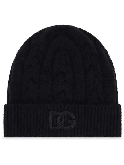 Dolce & Gabbana Hat With Logo In Blue