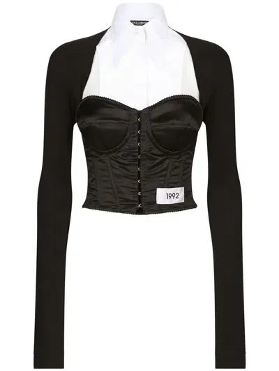 Dolce & Gabbana Layered Shirt Corset