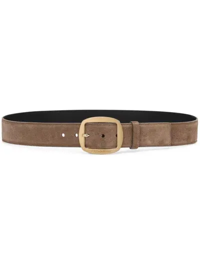 Dolce & Gabbana Leather Belt In Brown