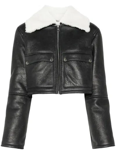 Dolce & Gabbana Leather Jacket In Black