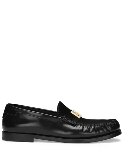 Dolce & Gabbana Dolce&gabbana Loafer With Logo In Black