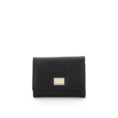 Dolce & Gabbana Leather Wallet In Black