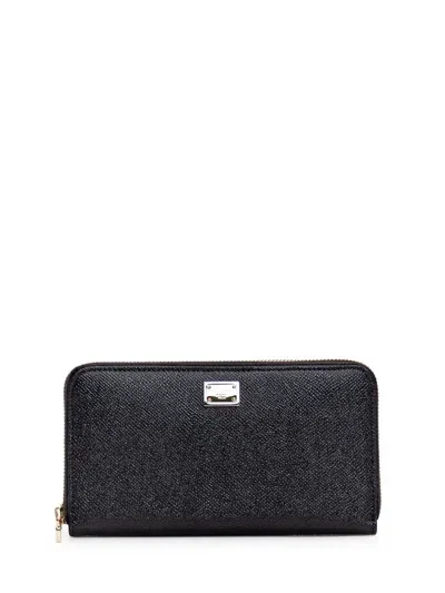 Dolce & Gabbana Leather Wallet In Black