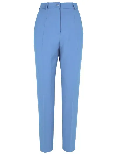 Dolce & Gabbana High-waisted Tailored Trousers In Blue