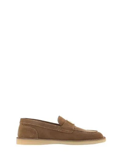 Dolce & Gabbana Loafers In Nocciola