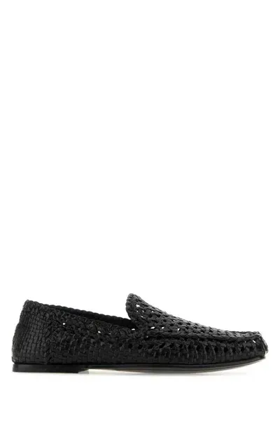 Dolce & Gabbana Black Leather Loafers