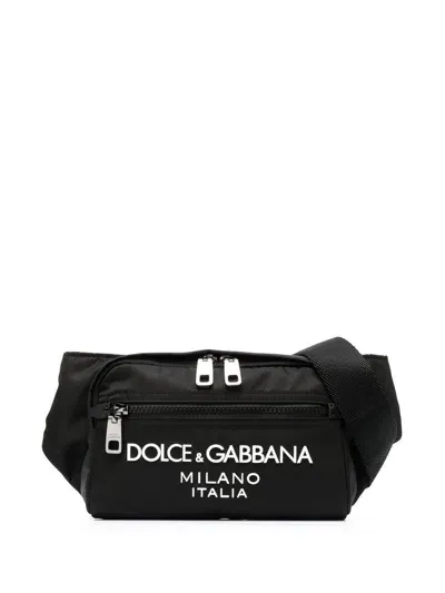 Dolce & Gabbana Logo Belt Bag In Black  