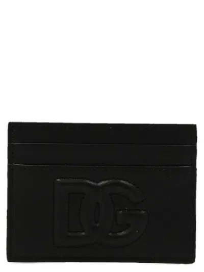 Dolce & Gabbana Logo Card Holder In Black