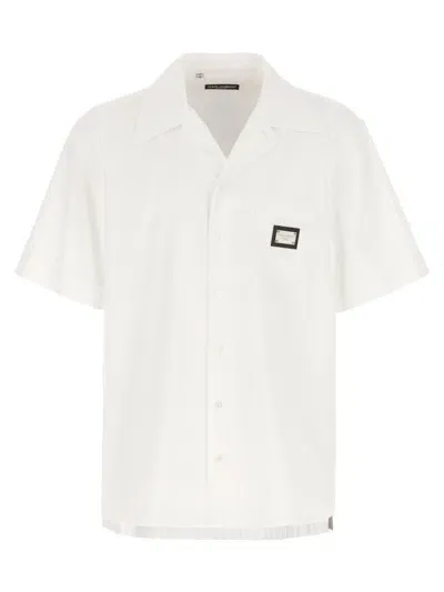 Dolce & Gabbana Logo Plaque Shirt Shirt, Blouse White